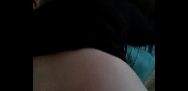  making my whore cry from my cock - cum on her back